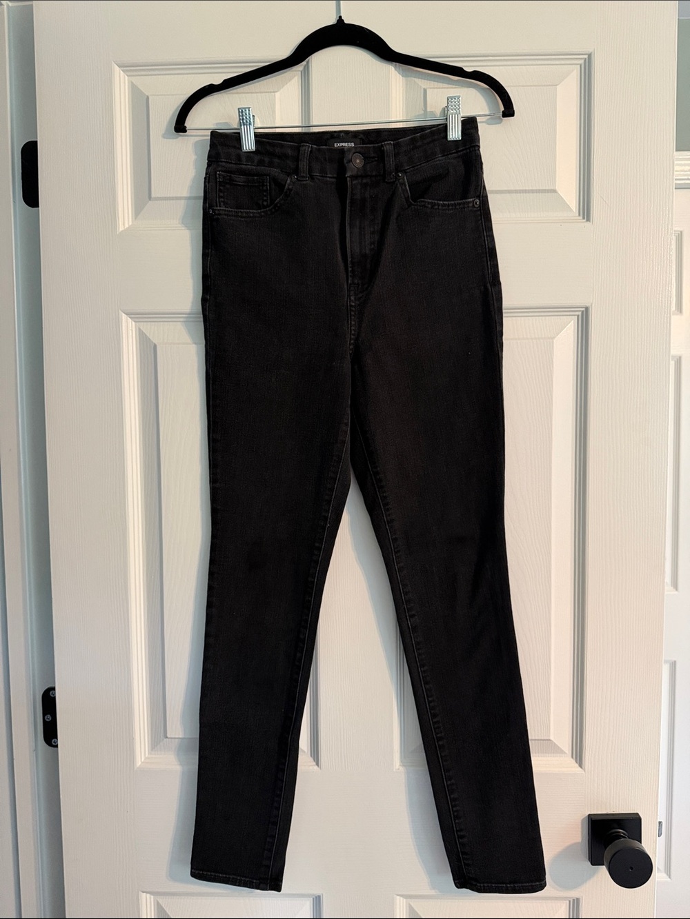 Express Black High-Rise Skinny Jeans